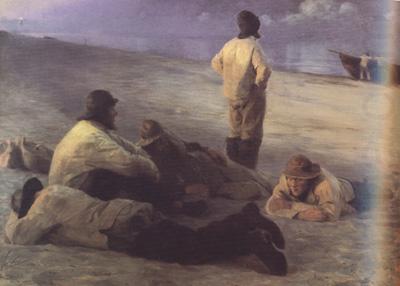 Peder Severin Kroyer Fishermen on the Skagen Beach (nn02) china oil painting image